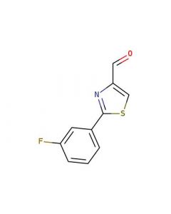 Astatech 2-(3-FLUOROPHENYL)THIAZOLE-4-CARBALDEHYDE; 5G; Purity 95%; MDL-MFCD06738361